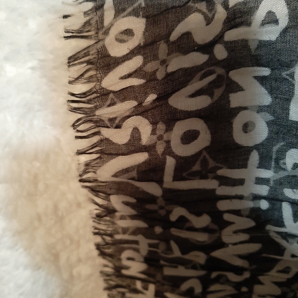 LOUIS VUITTON Stephen Sprouse Scharpes Graffiti Stole/Shawl Scarf - Picture 3 of 8